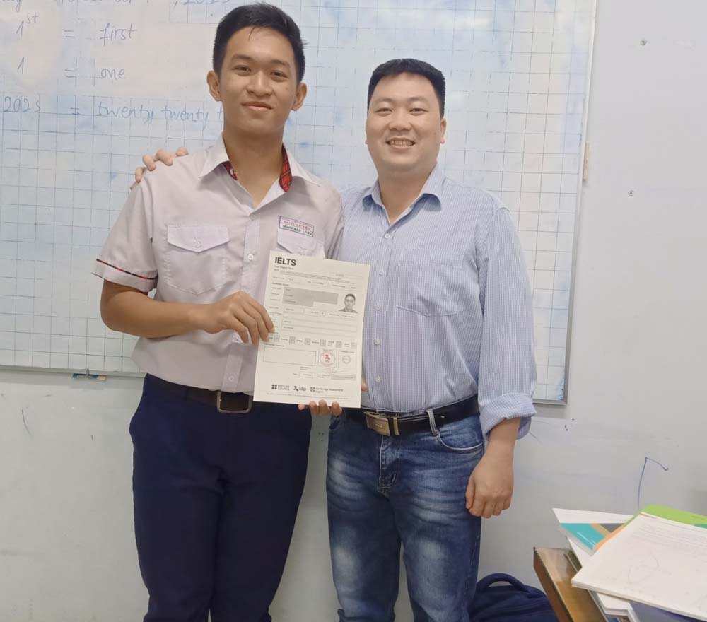 Chúc mừng bạn Minh Bảo đã thi đậu IELTS 7.0